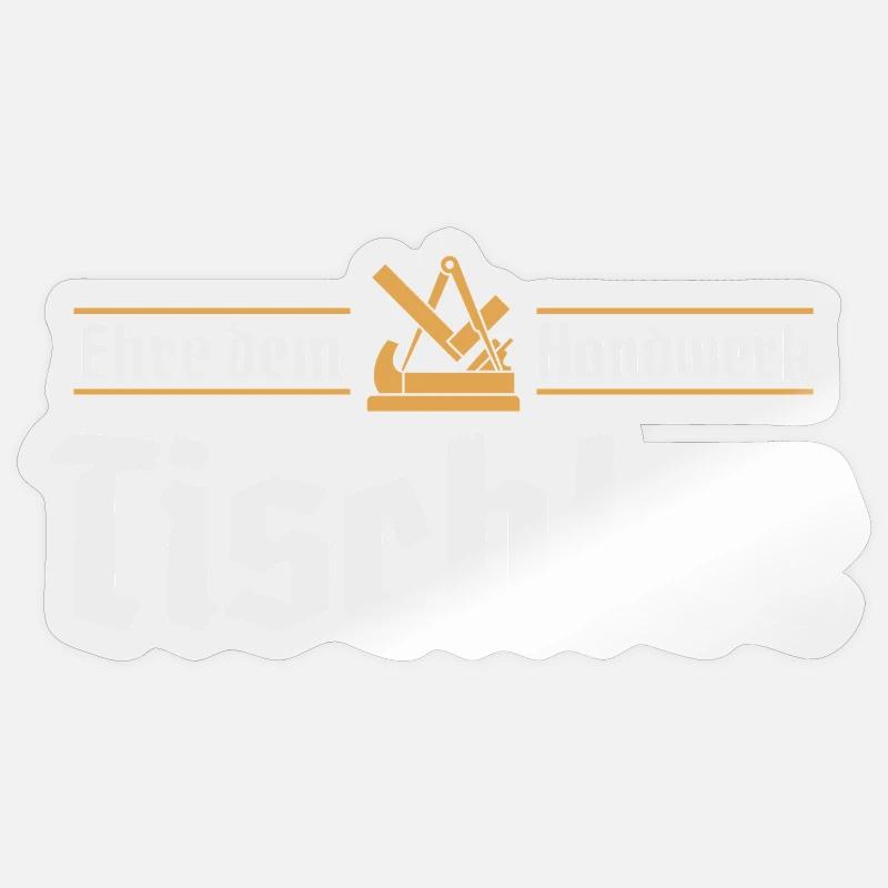 Charpentier Artisanat Guilde Signe Guilde Artisan - Sticker taille S (10 x 10 cm) - brillant transparent