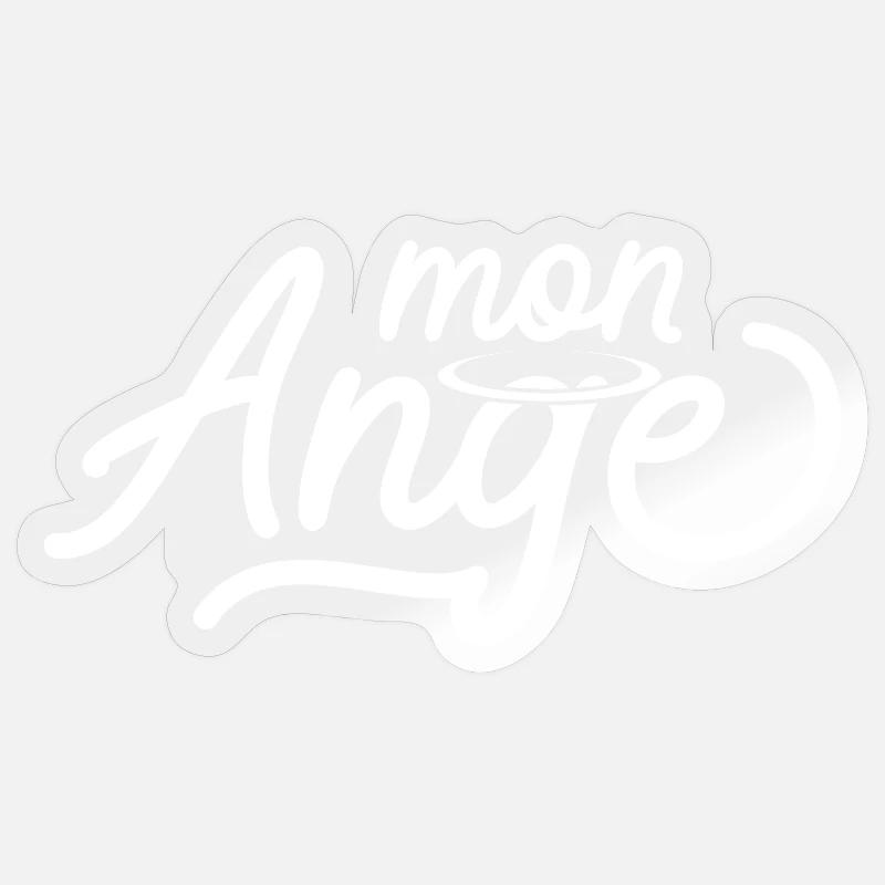 Engelsdesign mit ätherischem Heiligenschein Sticker Größe S (10 x 10 cm)