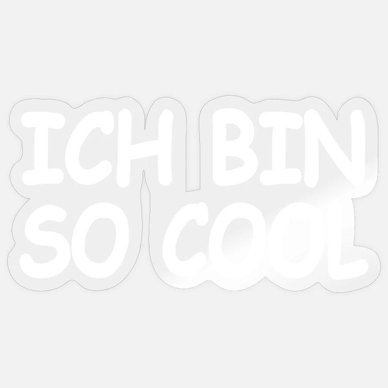 Refroidir - Sticker taille S (10 x 10 cm) - brillant transparent