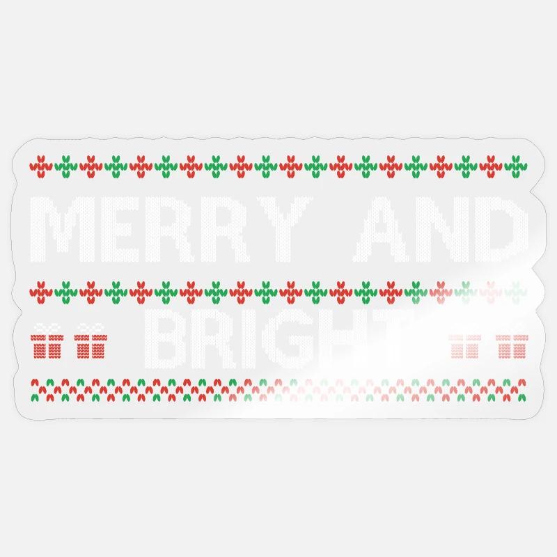 Moche Pull De Noël idée Cadeau Moche Noël Sticker taille S (10 x 10 cm)