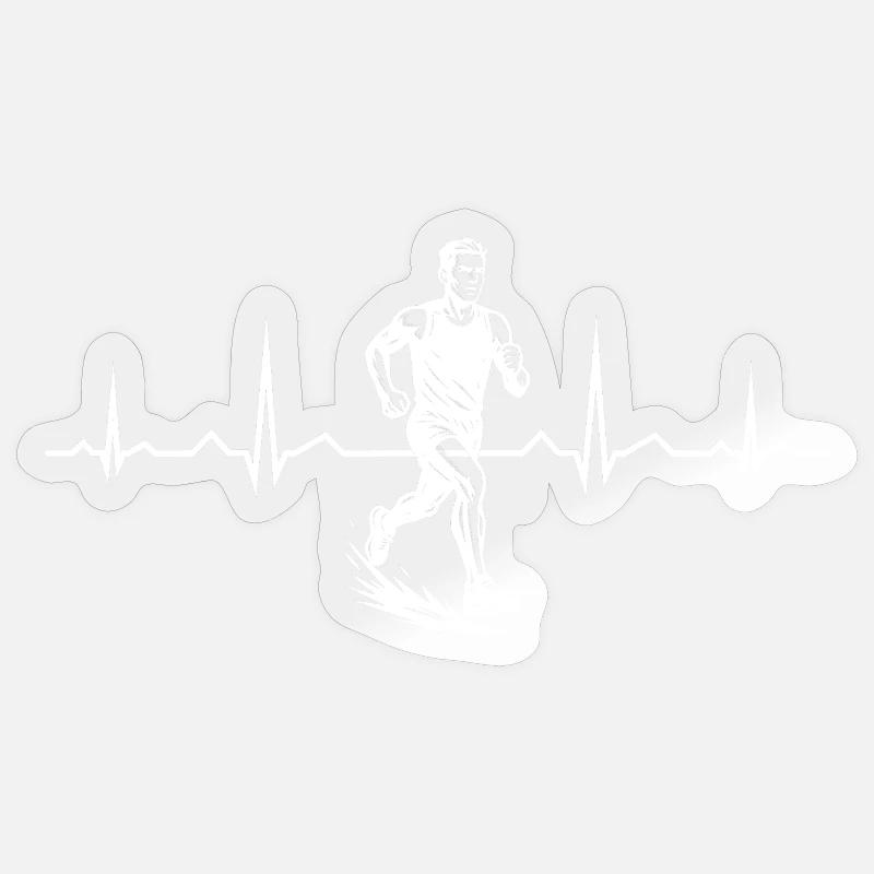 Direct Running Statement - Sticker size S (10 x 10 cm) - transparent glossy