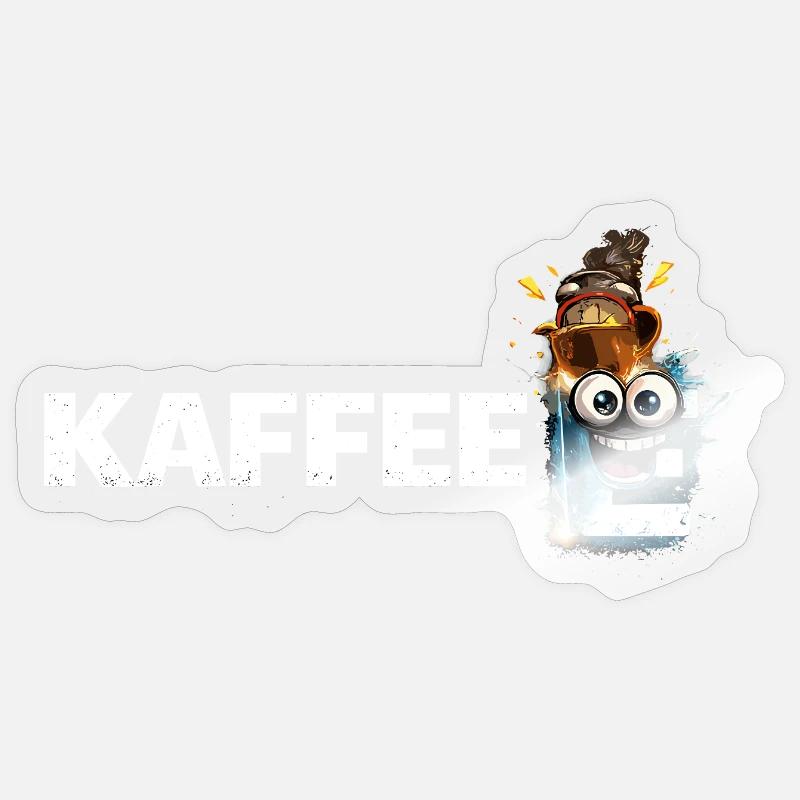 Mascotte du café Splash Sticker taille S (10 x 10 cm)