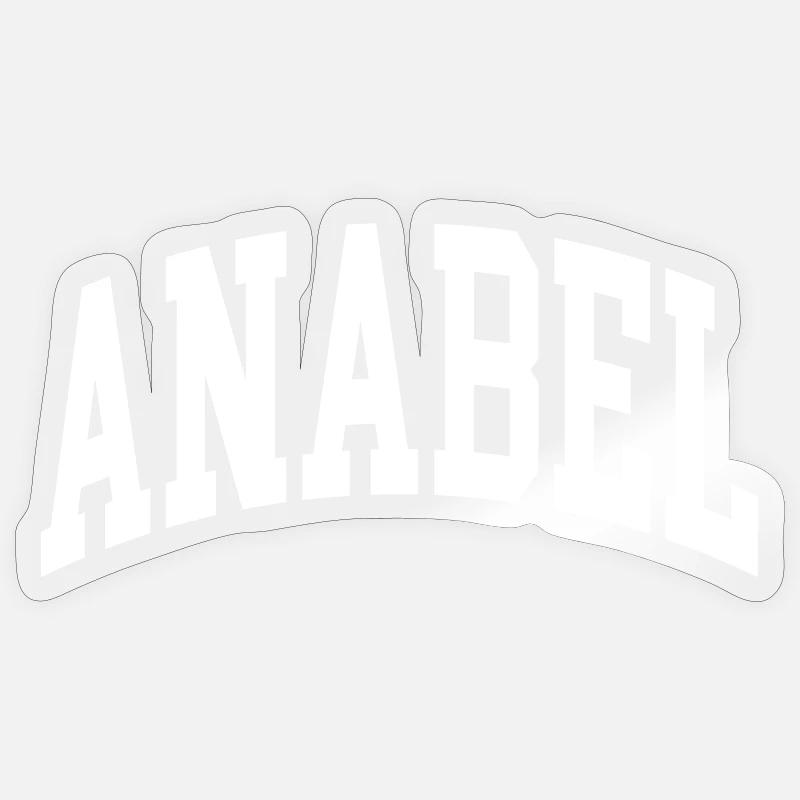 Anabel - Sticker taille S (10 x 10 cm) - brillant transparent