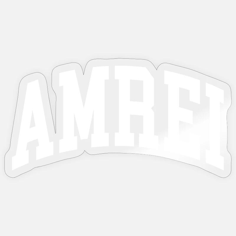 Amrei - Sticker Größe S (10 x 10 cm) - Transparent glänzend