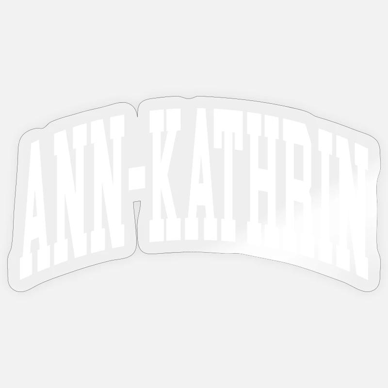 Ann-Kathrin - Sticker size S (10 x 10 cm) - transparent glossy