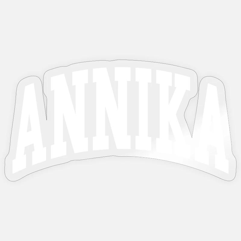 Annika - Sticker Größe S (10 x 10 cm) - Transparent glänzend