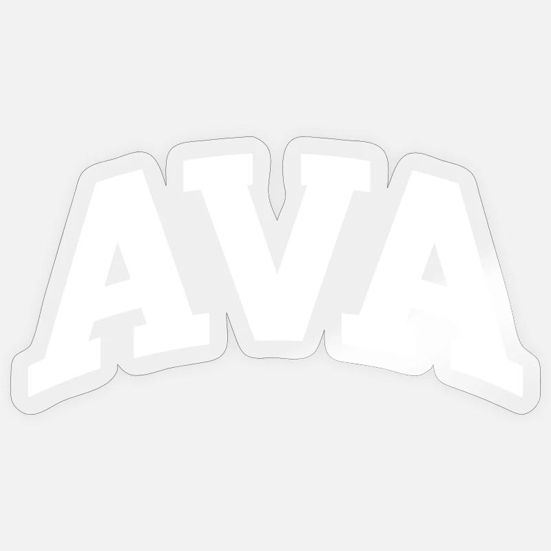 Ava - Sticker size S (10 x 10 cm) - transparent glossy