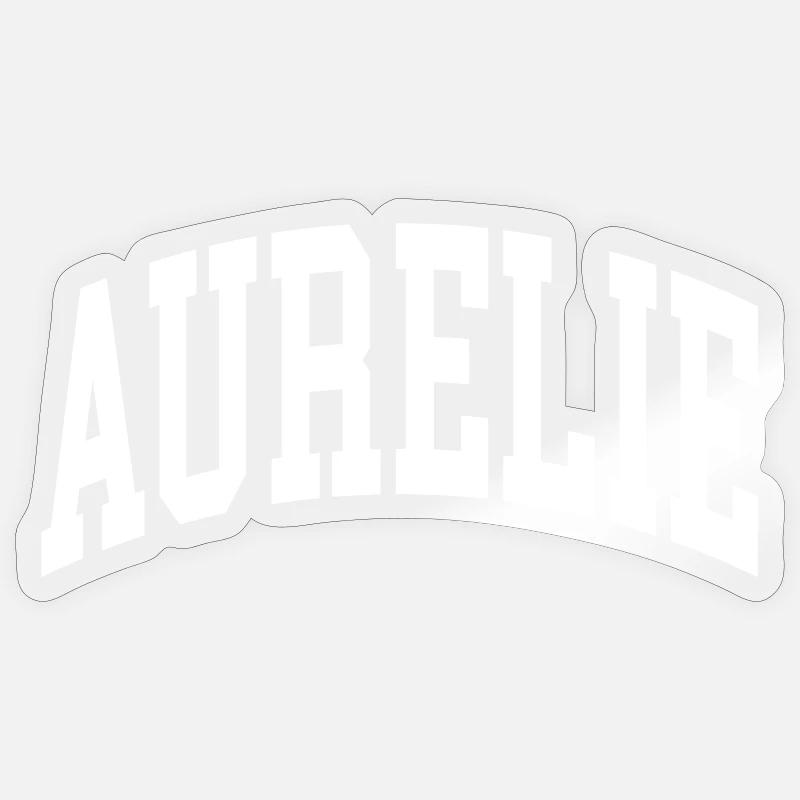 Aurelie - Sticker Größe S (10 x 10 cm) - Transparent glänzend