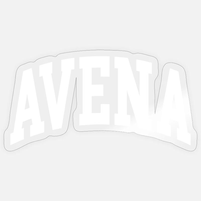 Avena - Sticker taille S (10 x 10 cm) - brillant transparent