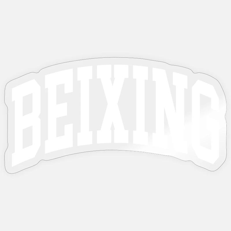 Beixing - Sticker Größe S (10 x 10 cm) - Transparent glänzend