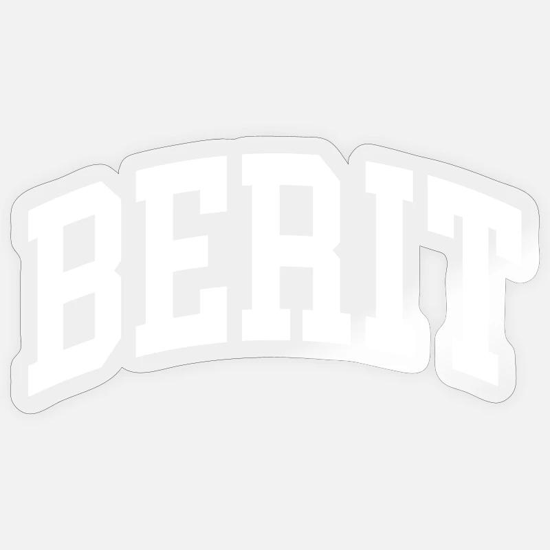 Berit - Sticker size S (10 x 10 cm) - transparent glossy