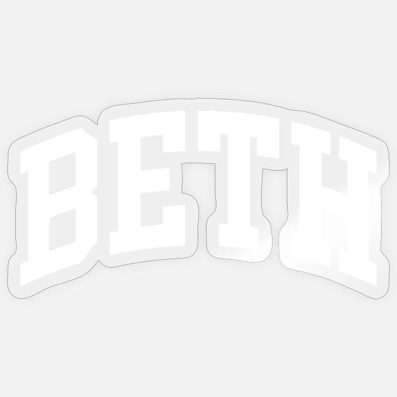 Beth - Sticker size S (10 x 10 cm) - transparent glossy