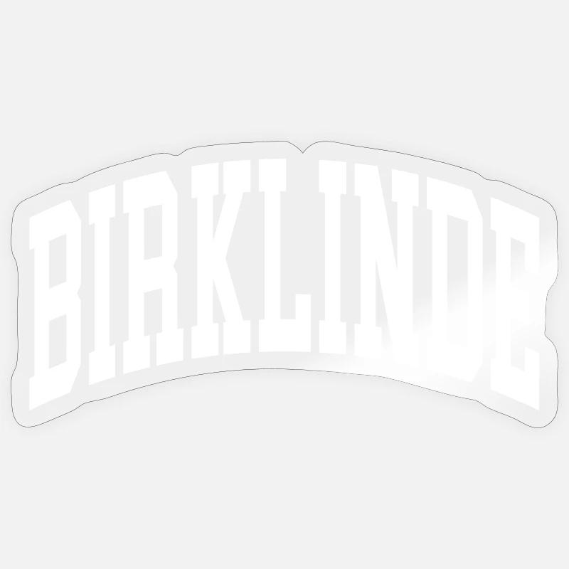 Black Linde - Sticker taille S (10 x 10 cm) - brillant transparent