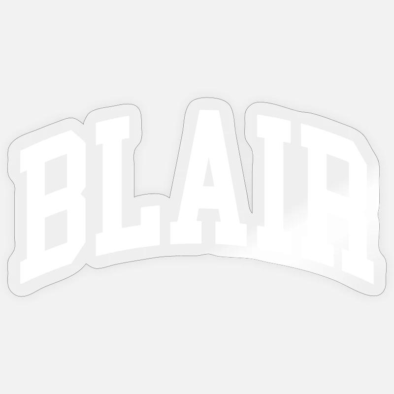 Blair - Sticker taille S (10 x 10 cm) - brillant transparent