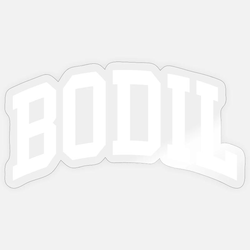 Bodil - Sticker taille S (10 x 10 cm) - brillant transparent