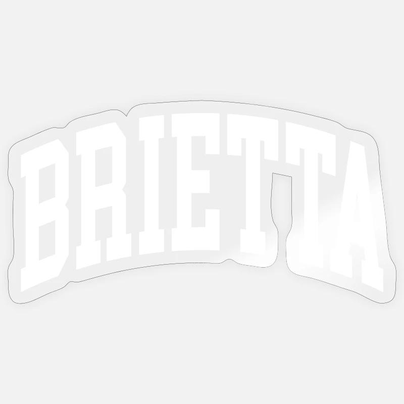 Brietta - Sticker taille S (10 x 10 cm) - brillant transparent