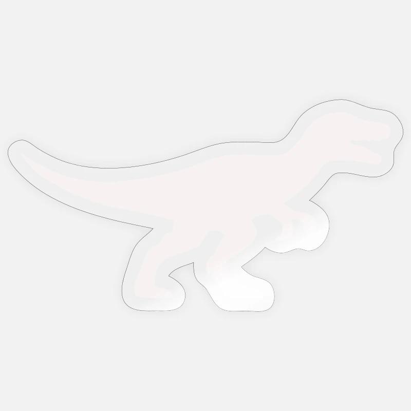 Raptor T Rex Silhouette Sticker size S (10 x 10 cm)