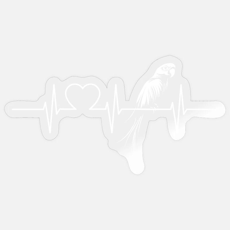 Aras Ara - Sticker Größe S (10 x 10 cm) - Transparent glänzend
