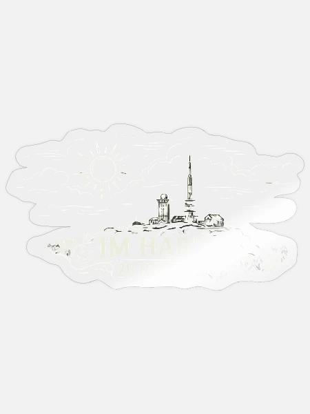 Im Harz zu Hause Berglandschaft Logo - Sticker Größe S (10 x 10 cm) - Transparent glänzend