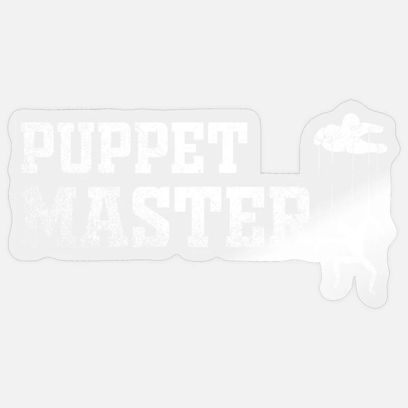 Puppet Master Marionette - Sticker size S (10 x 10 cm) - transparent glossy