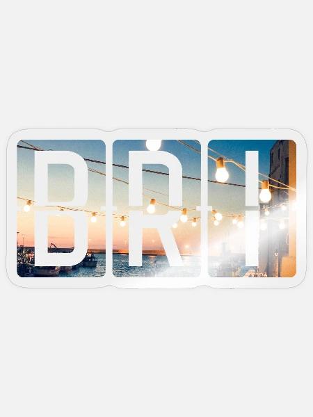 Flughafen Bari BRI - Sticker Größe S (10 x 10 cm) - Transparent glänzend