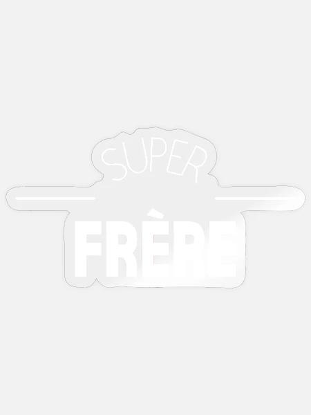 Super-Bruder - Sticker Größe S (10 x 10 cm) - Transparent glänzend