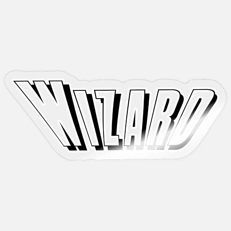 Wizard - Sticker size S (10 x 10 cm) - transparent glossy