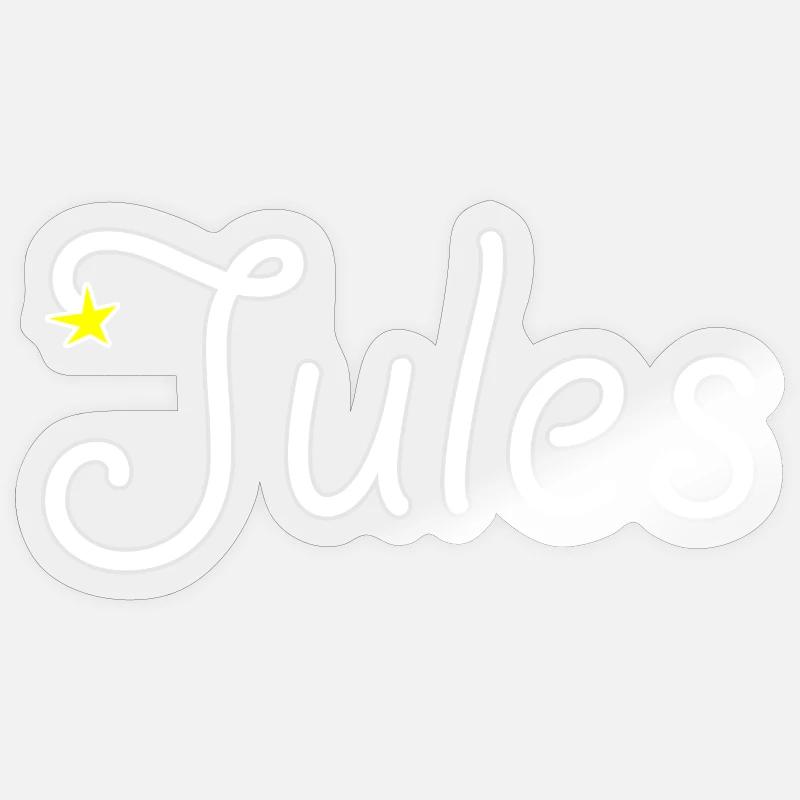 Jules - Sticker Größe S (10 x 10 cm) - Transparent glänzend