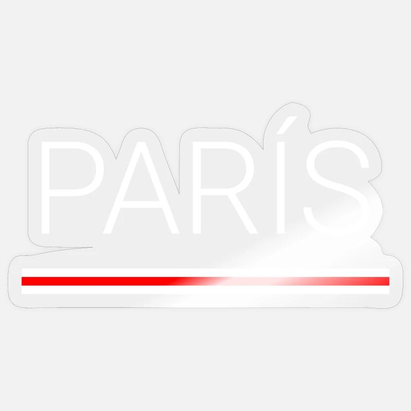 Paris - Sticker size S (10 x 10 cm) - transparent glossy