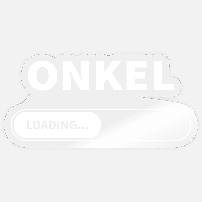 Onkel loading - Angehender Onkel Sticker Größe S (10 x 10 cm)