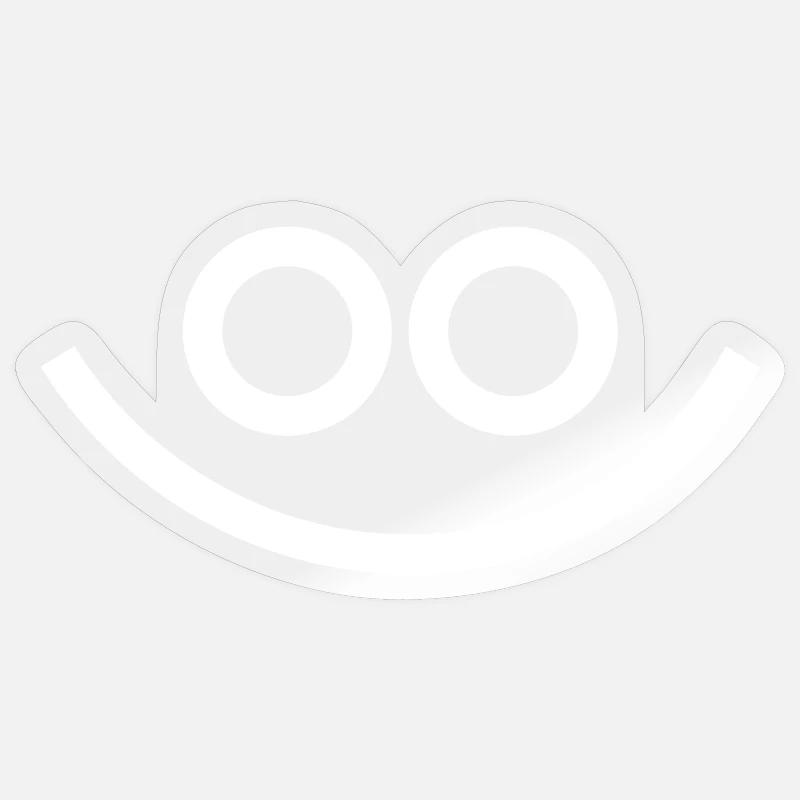 Smile - Sticker size S (10 x 10 cm) - transparent glossy