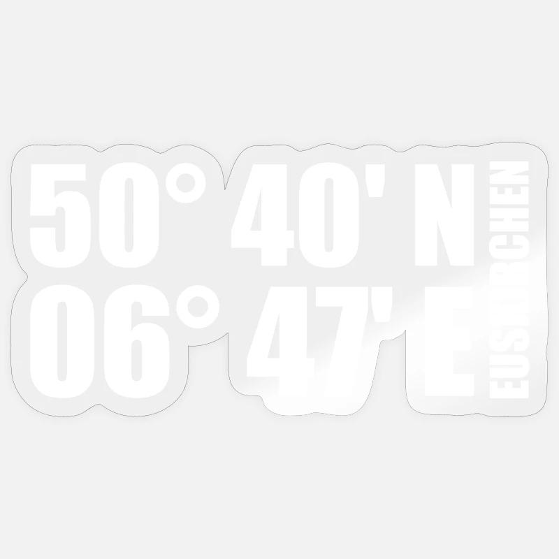 Euskirchen Coordinates Sticker size S (10 x 10 cm)