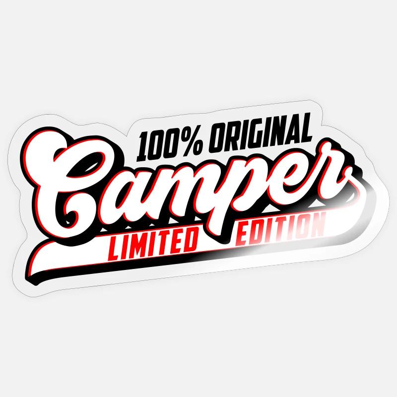 100% Original Camper Limited | Farben änderbar - Sticker Größe S (10 x 10 cm) - Transparent glänzend