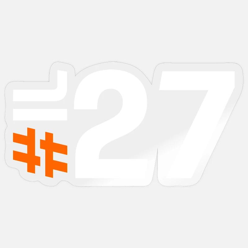IL27-KARTON - Sticker Größe S (10 x 10 cm) - Transparent glänzend