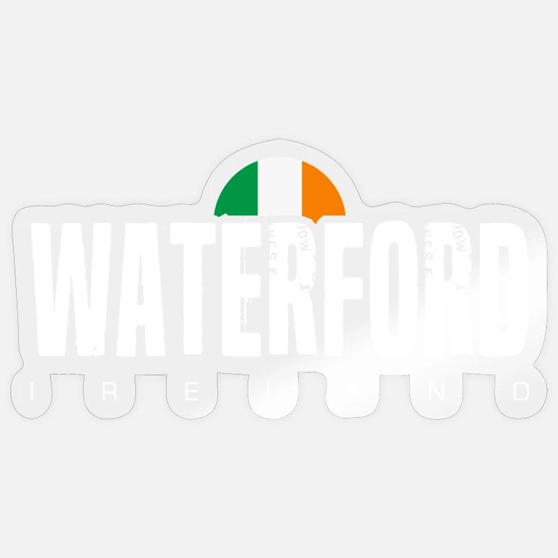 Waterford - Sticker taille S (10 x 10 cm) - brillant transparent