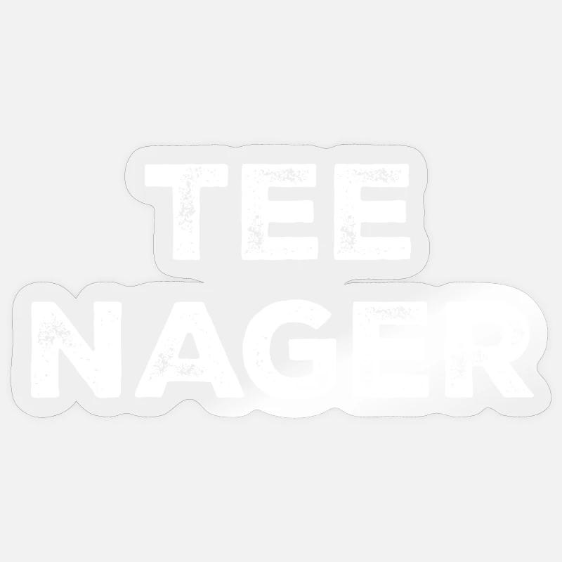 Adolescent - Sticker taille S (10 x 10 cm) - brillant transparent