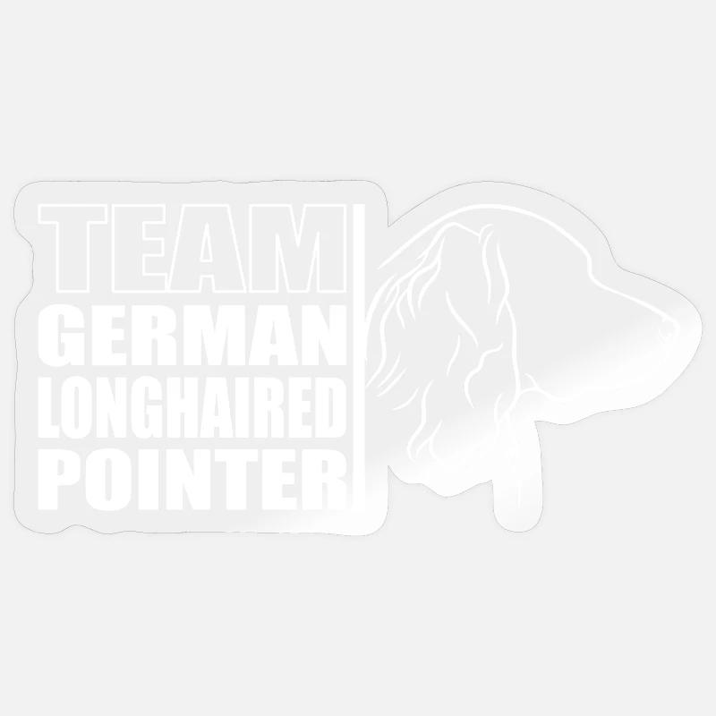TEAM German Longhaired Pointer Dog Wilsigns Sticker size S (10 x 10 cm)