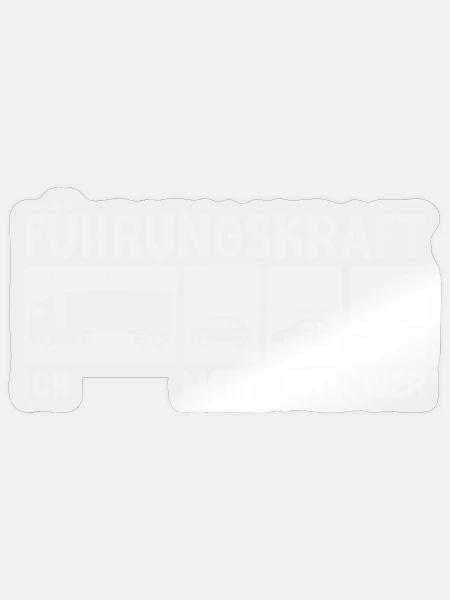 LKW Fahrer Führungskraft Meine Follower Fernfahrer - Sticker Größe S (10 x 10 cm) - Transparent glänzend