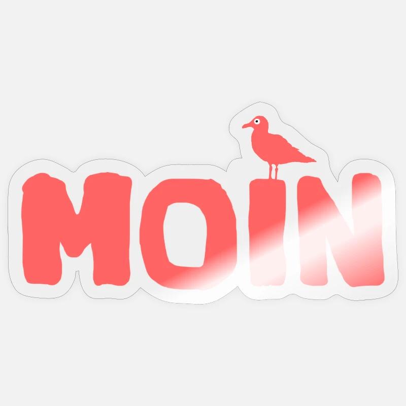 Moin the Seagull Tidal Wadden Edition Sticker size S (10 x 10 cm)