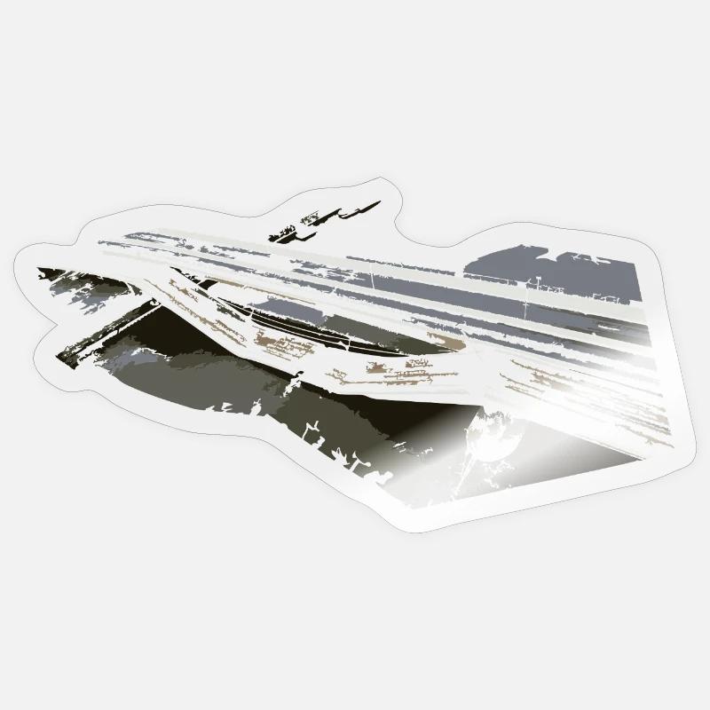 Bridge collapse - Sticker size S (10 x 10 cm) - transparent glossy