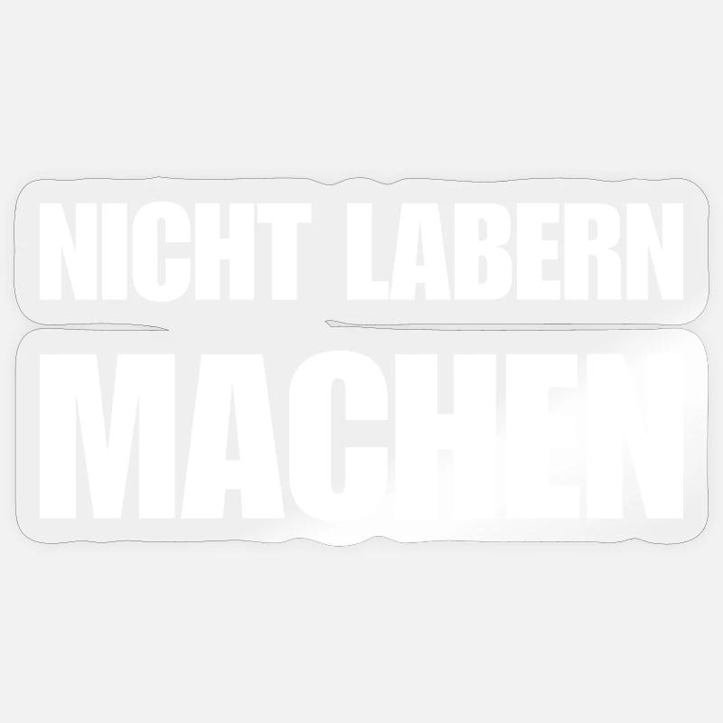 Ne bavardez pas, faites simplement une déclaration Sticker taille S (10 x 10 cm)