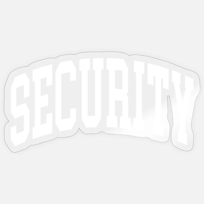 Sécurité - Sticker taille S (10 x 10 cm) - brillant transparent
