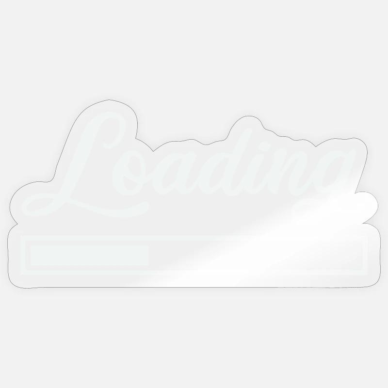 Loading - Sticker size S (10 x 10 cm) - transparent glossy