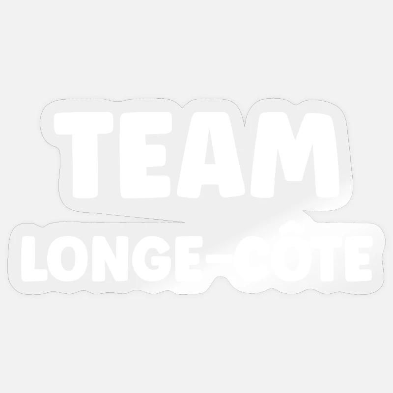 Longe cote - Sticker taille S (10 x 10 cm) - brillant transparent