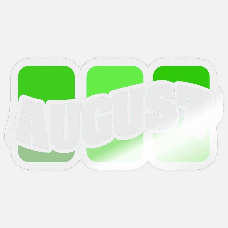 Name August Sticker Größe S (10 x 10 cm)