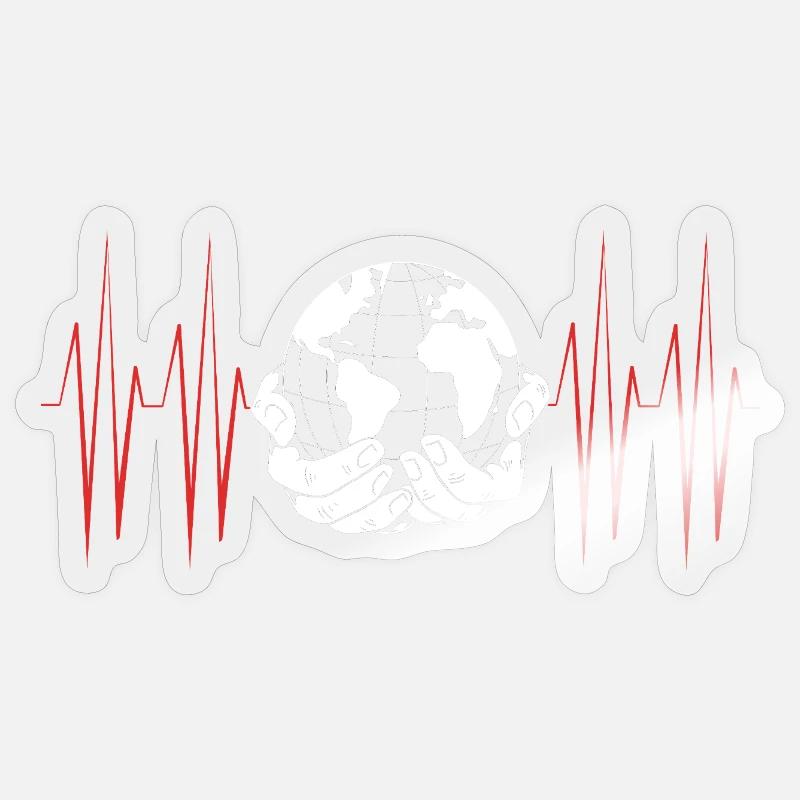 Climate change Environment Environmental protection - Sticker size S (10 x 10 cm) - transparent glossy