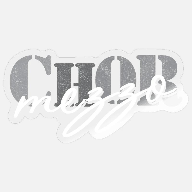 Mezzo-soprano de chœur Sticker taille S (10 x 10 cm)