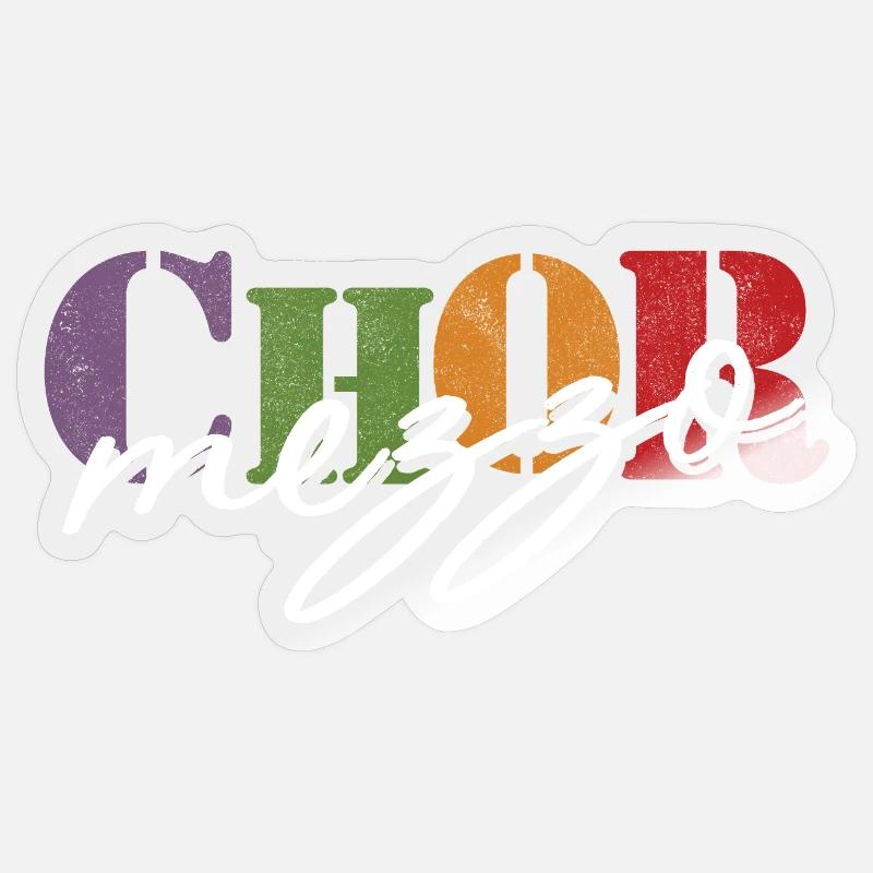 Choir mezzo-soprano Sticker size S (10 x 10 cm)