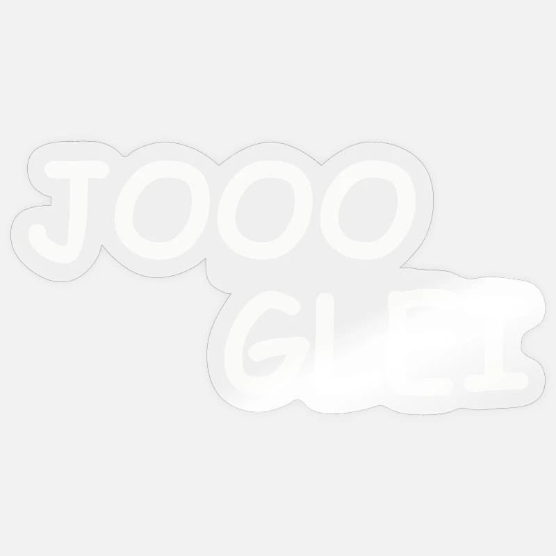 JOOO GLEI - Sticker size S (10 x 10 cm) - transparent glossy
