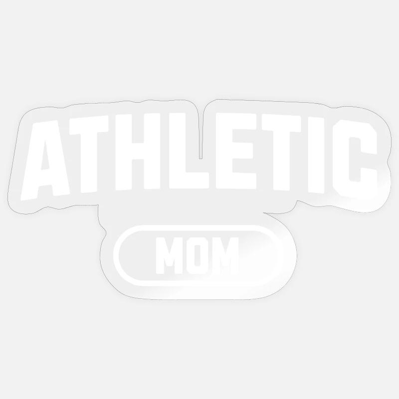 sportliche Mutter Sticker Größe S (10 x 10 cm)